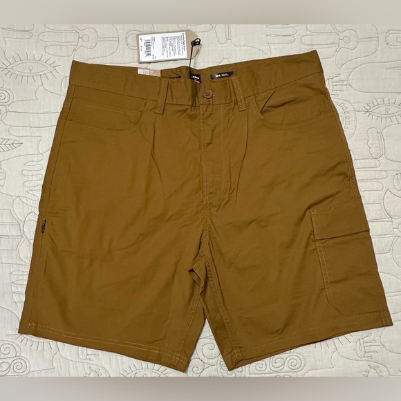 NWT Prana Men’s Double Peak Short Sz 36 8” inseam Antique Bronze UPF 50+ - Picture 3 of 7